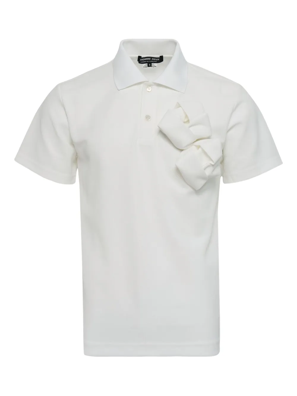 Comme des Garçons Homme Deux playera tipo polo Rosette | blanco | Image 1