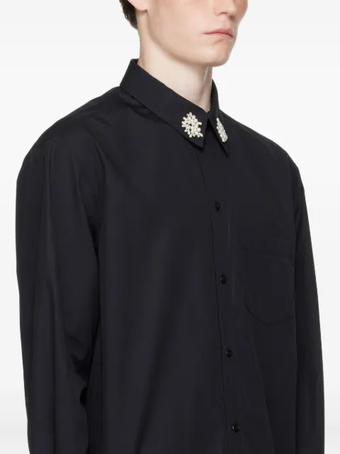 Simone Rocha faux pearl-embellished shirt