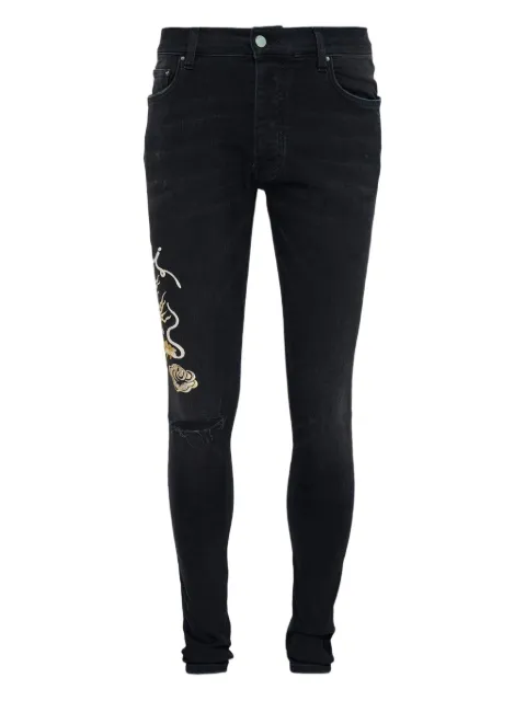 AMIRI dragon-embroidered jeans