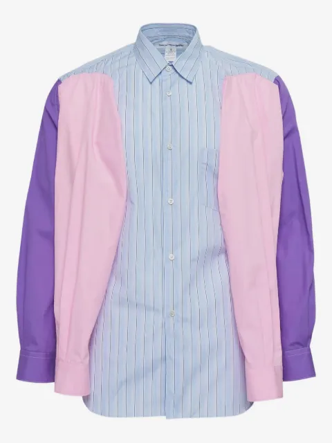 Comme Des Garçons Shirt layered striped shirt