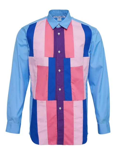 Comme Des Garçons Shirt long-sleeved patchwork shirt