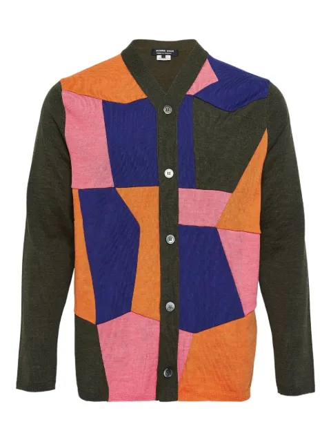 Comme des Garçons Homme Deux cárdigan con diseño patchwork y botón