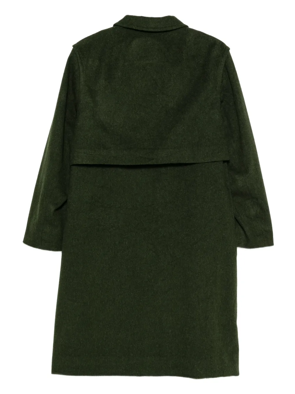 A.N.G.E.L.O. Vintage Cult 1970s jas van scheerwol met enkele rij knopen - Groen