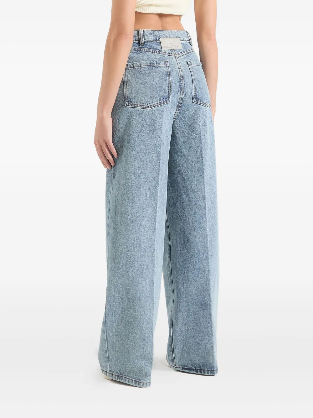 Manière De Voir Wrapover Jeans In Blue