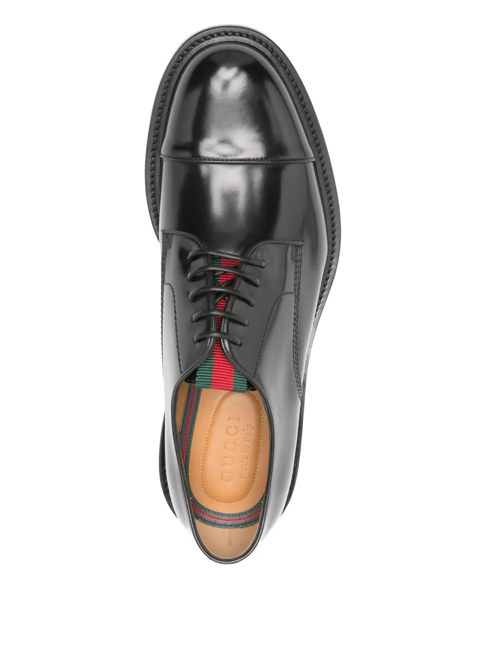 Gucci Leren derby schoenen Zwart