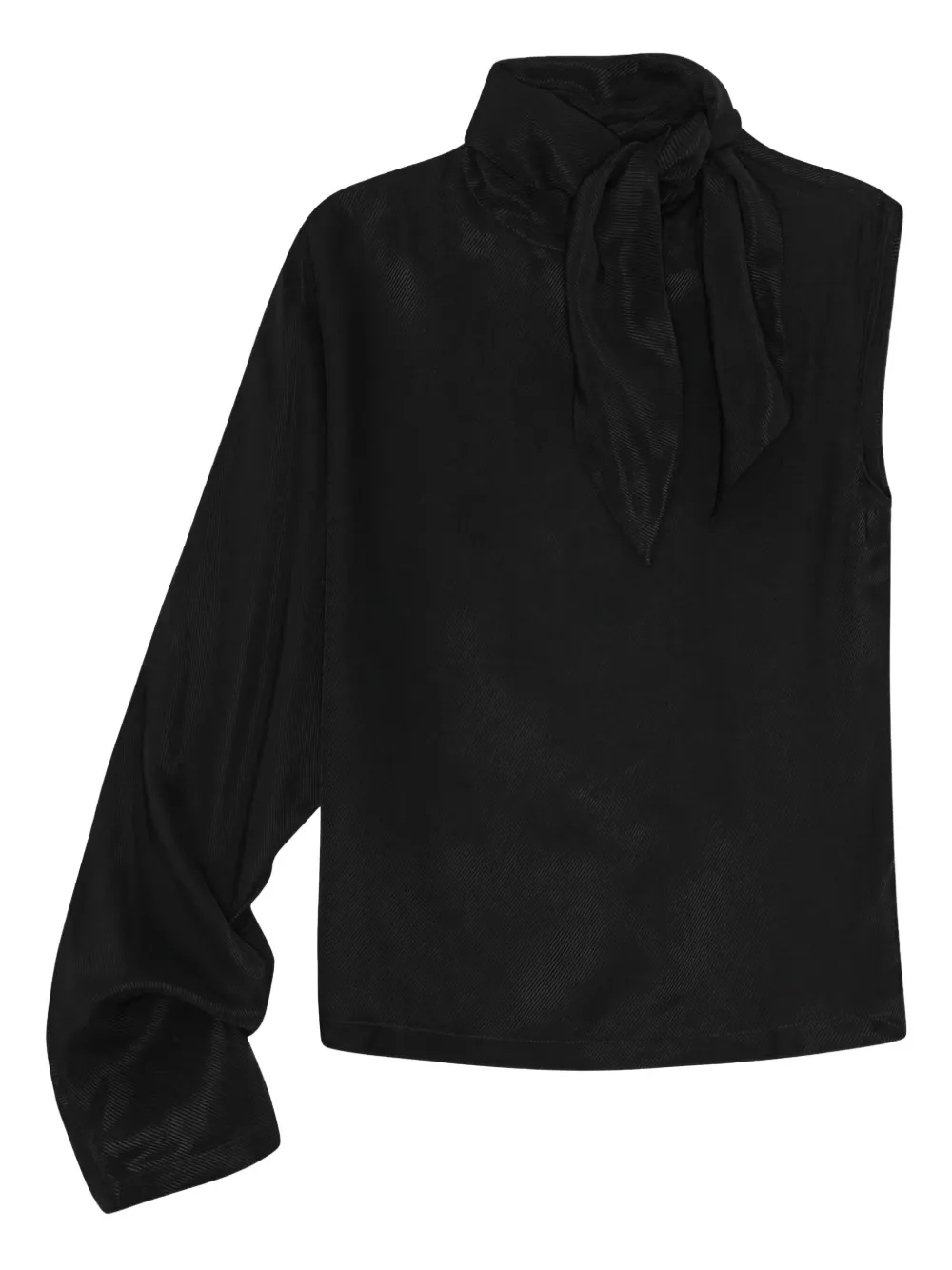 Herskind One-sleeve Asymmetric Blouse In Black