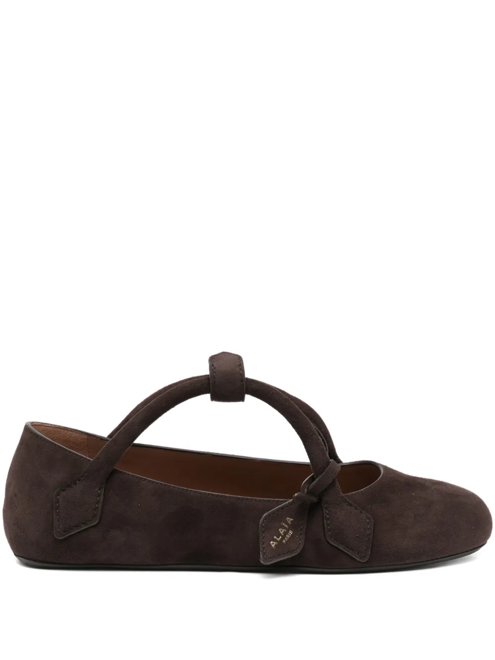 Alaïa LE teckel ballet flats | Brown | Image 1