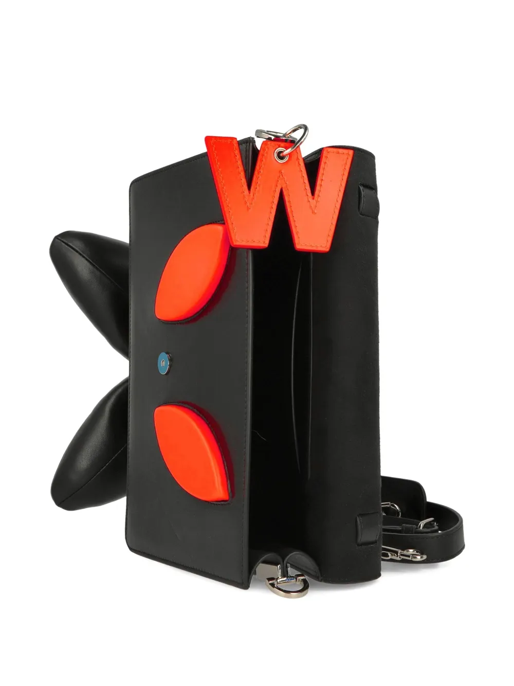 WALTER VAN BEIRENDONCK ボディーバッグ ブラック Walter Van Beirendonck Black & Red Ghost Bag Walter Van