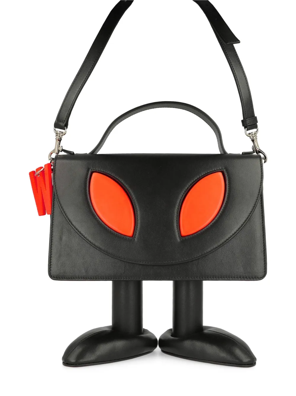 Walter Van Beirendonck Alien leren shopper Zwart