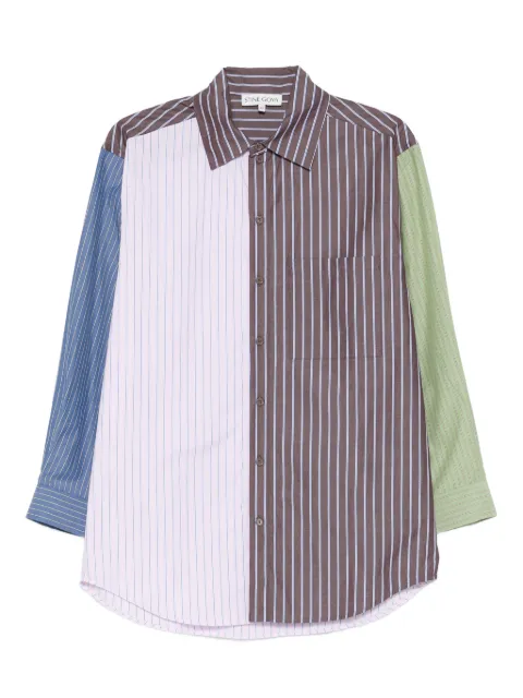 Stine Goya striped panelled shirt