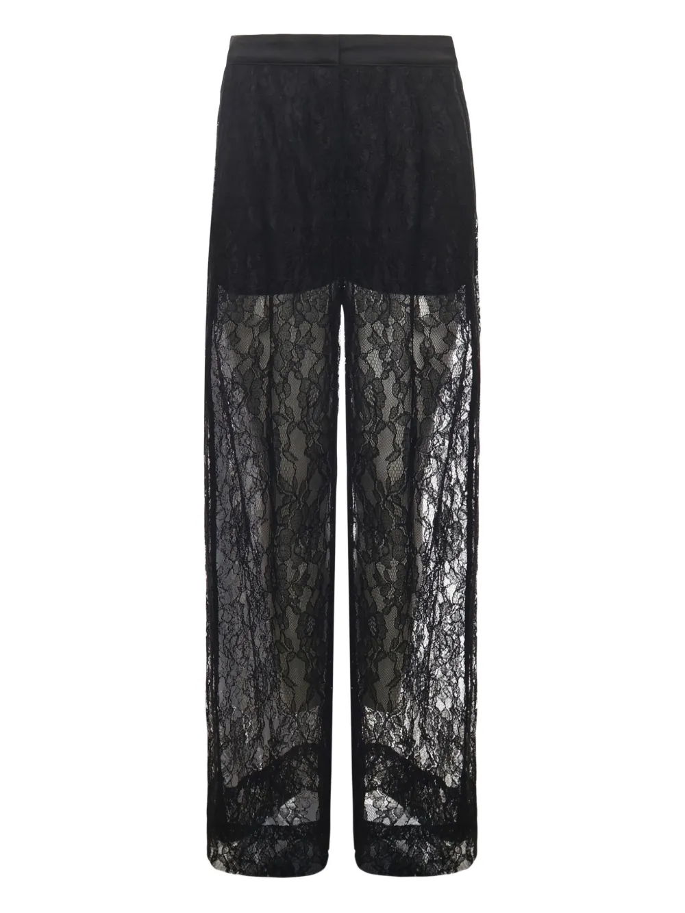 PINKO floral-lace trousers | Black | Image 1