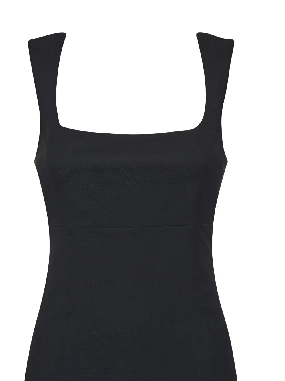 Pinko Square-neck Minidress In Black