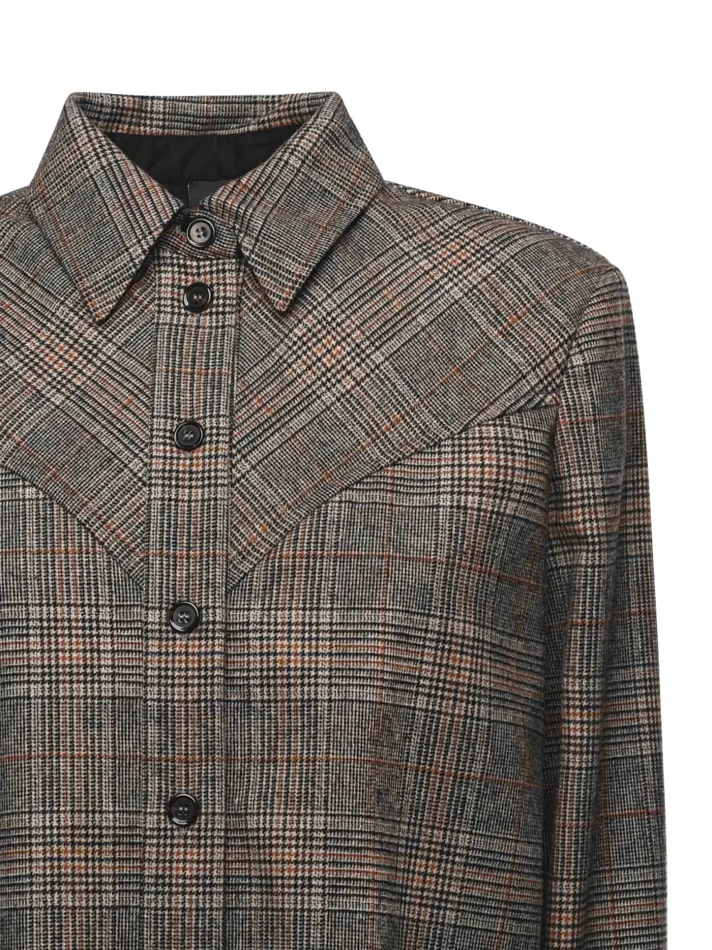 PINKO Geruit blouse Beige