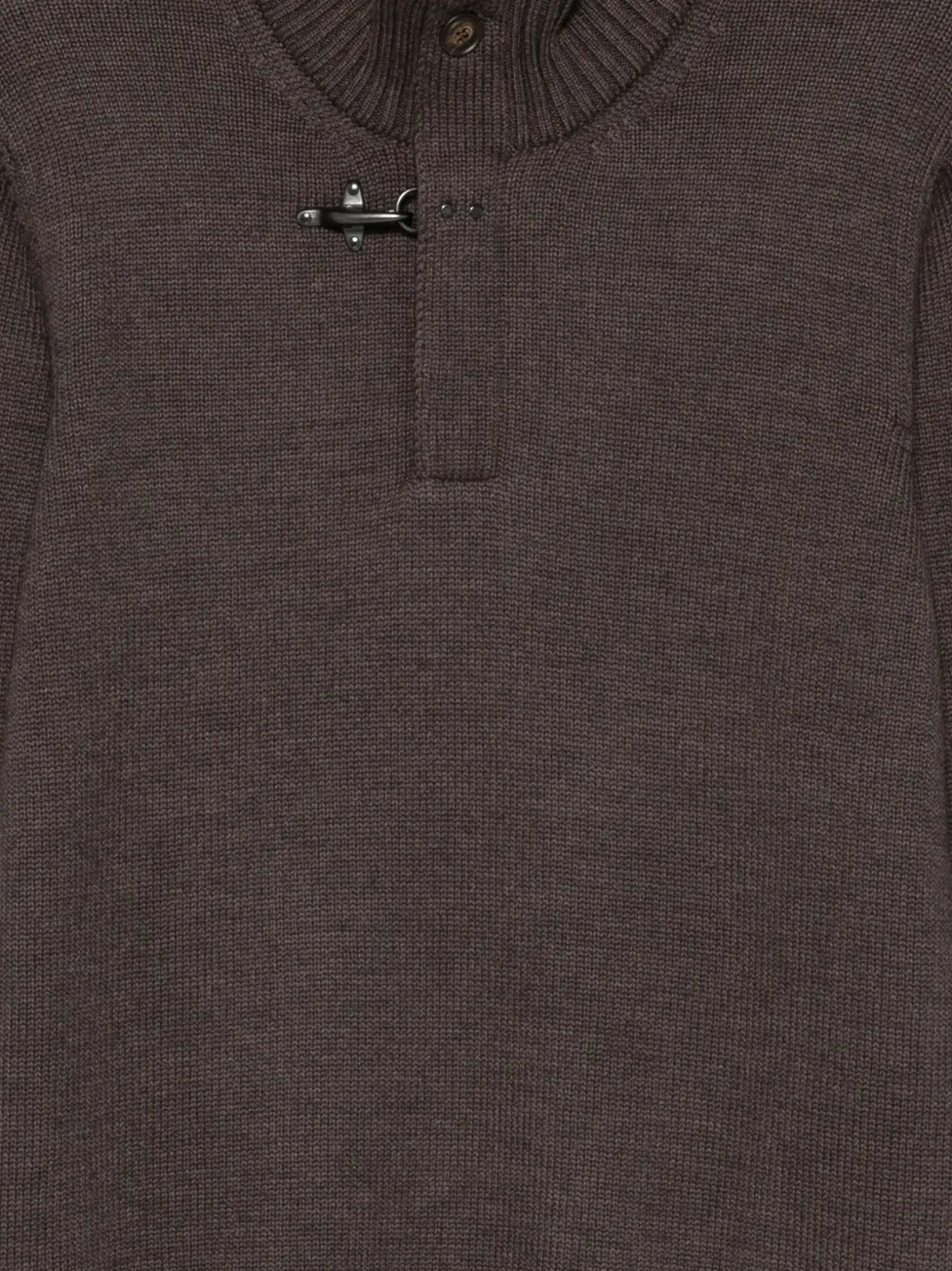 Fay Sweater met elleboogpatch Bruin