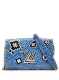Louis Vuitton Pre-Owned 2015 Epi Denim Twist Azteque Wallet on Chain crossbody bag - Blue