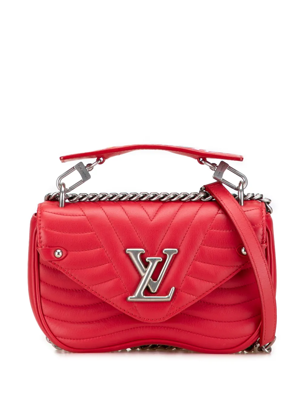 Louis Vuitton Pre-Owned 2018 New Wave Chain Bag PM satchel | Red | Image 1