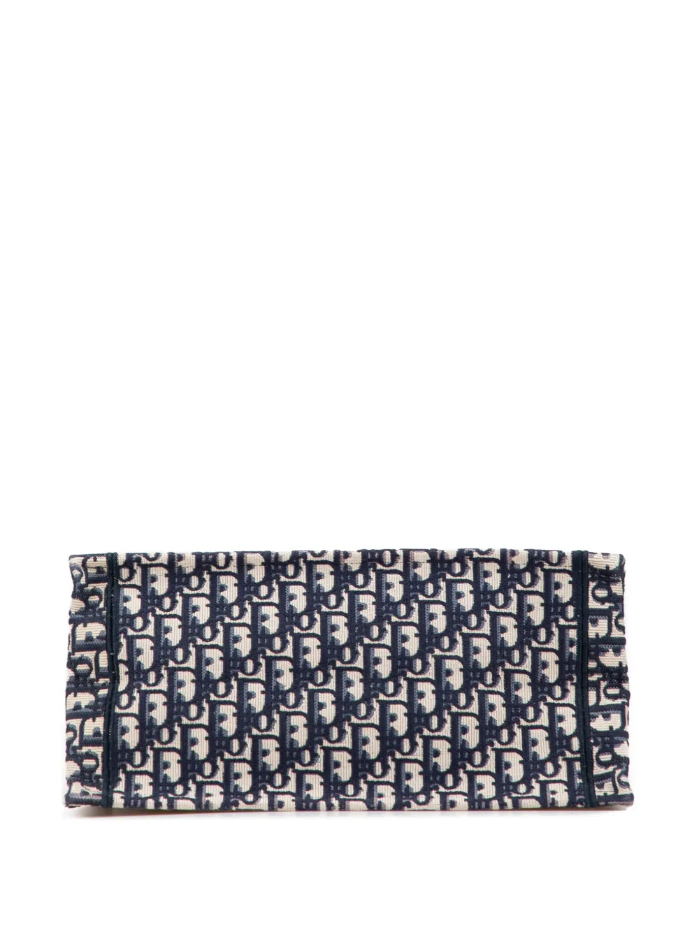 Pre-owned Dior 2021 Medium Oblique Canvas Book Tote Bag In Blue