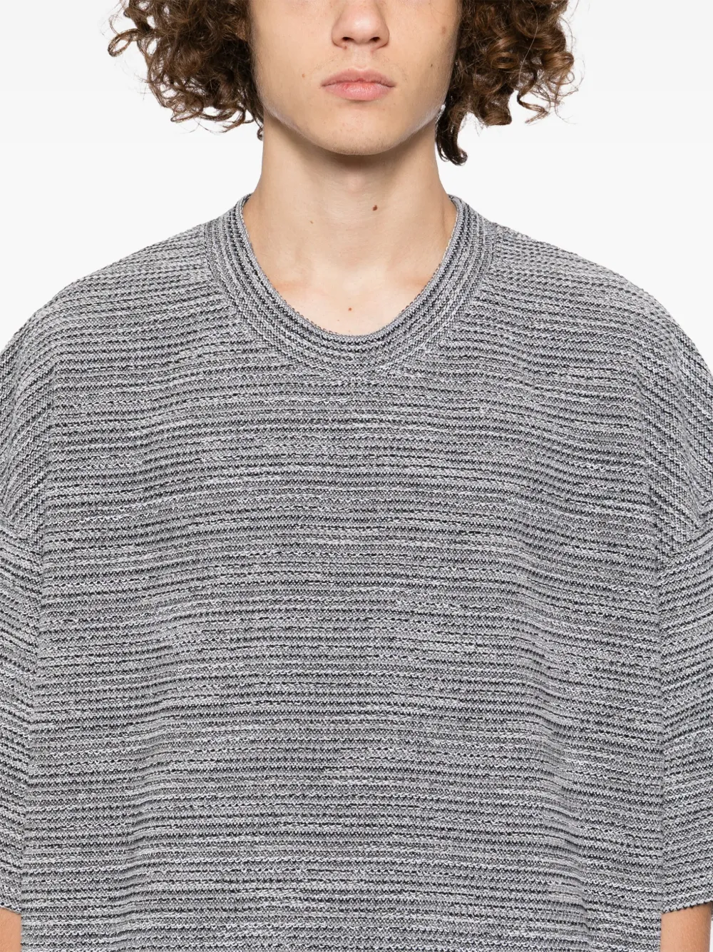 Mastermind Japan Lopped Short-sleeve T-shirt In Black