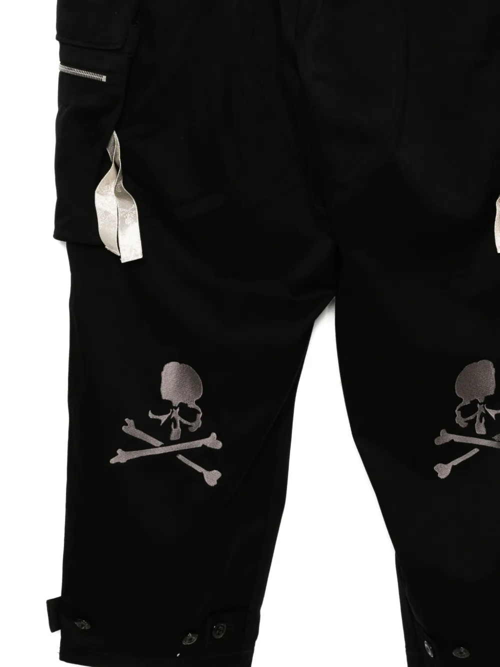 Mastermind Japan Graphic-embroidered Trousers In Black