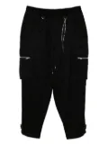 Mastermind World graphic-embroidered trousers - Black
