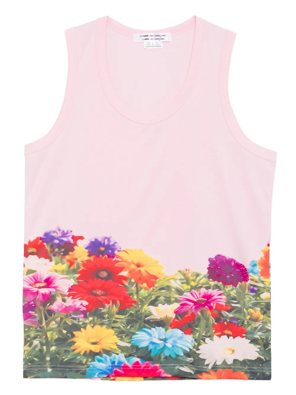 Comme Des Garçons Comme Des Garçons all-over print tank - Rosa