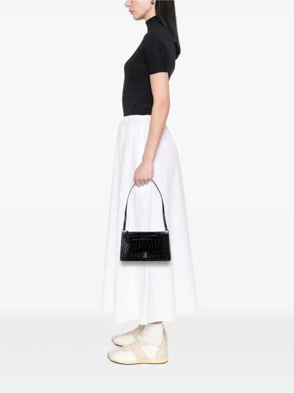 Burberry Pre-Owned 2018-2023 Small Crocodile Embossed Leather TB