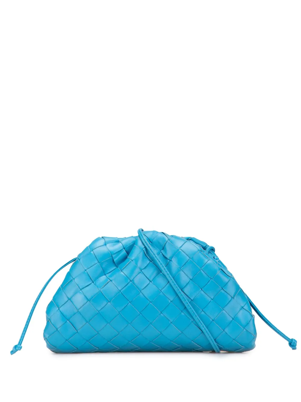 Bottega Veneta Pre-Owned 2012-2025 Nappa Intrecciato The Mini Pouch crossbody bag | Blue | Image 1