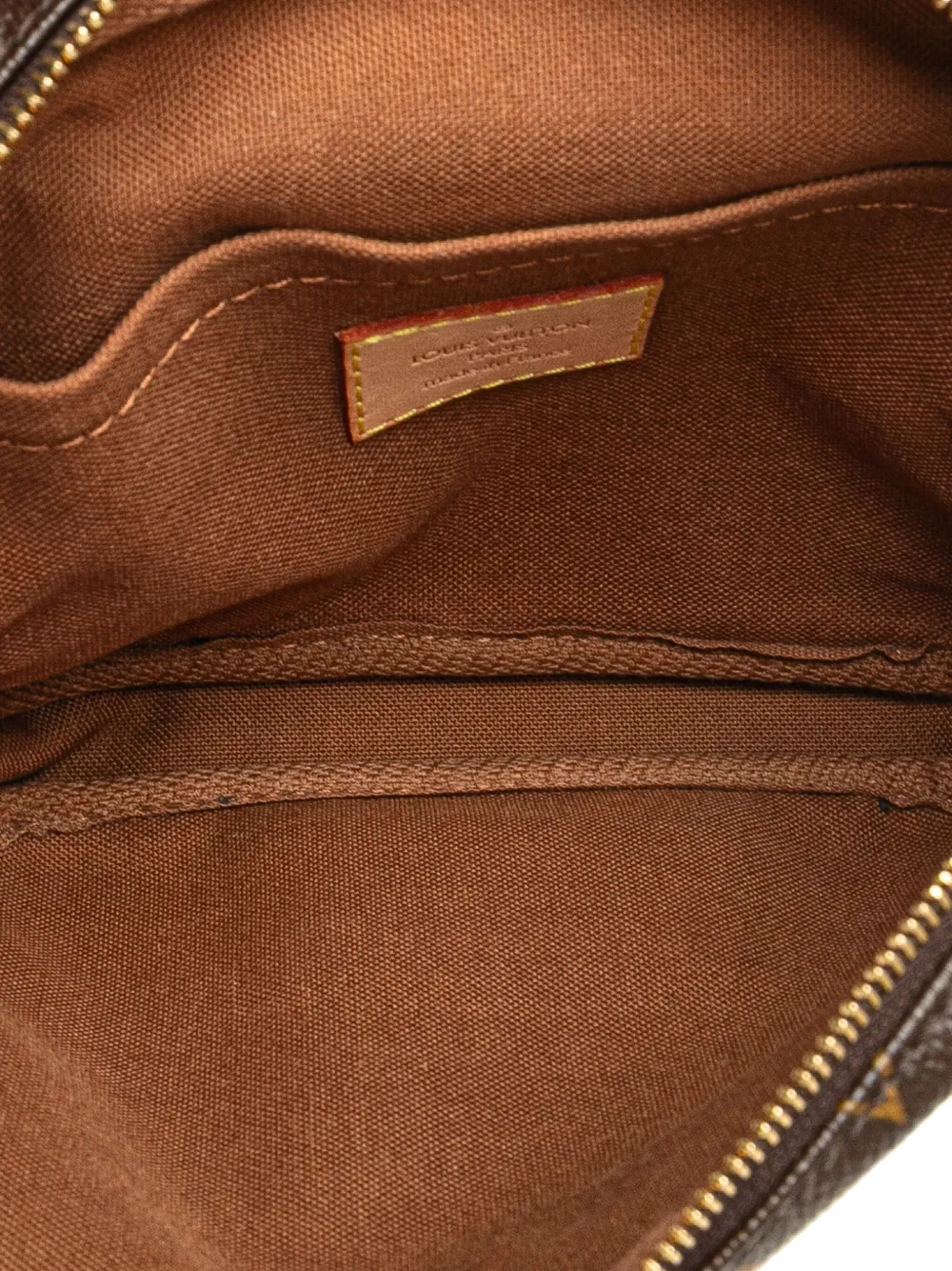 Pre-owned Louis Vuitton 2006 Monogram Bosphore Belt Bag In Brown