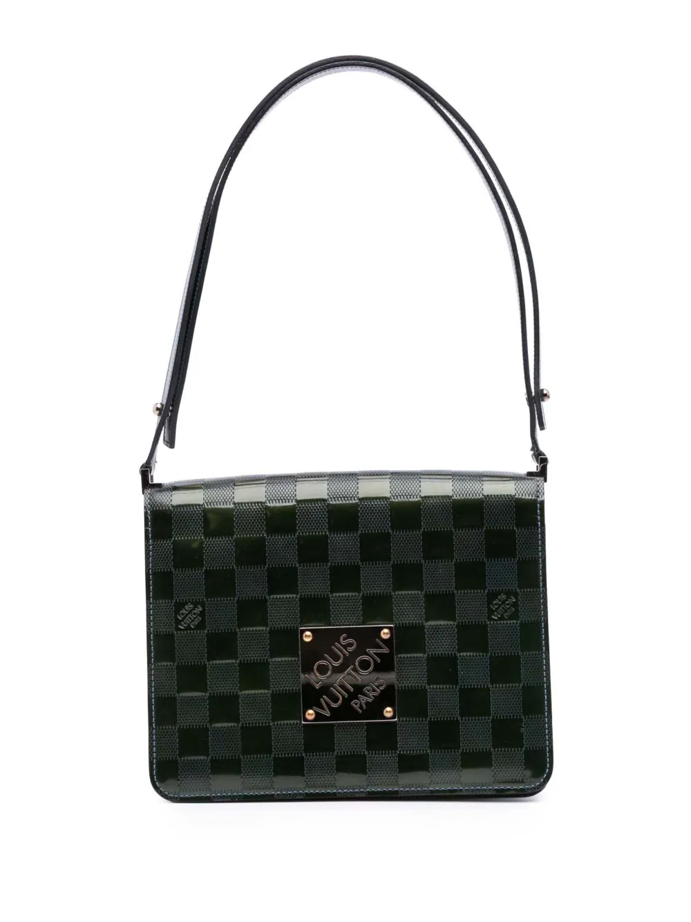 Louis Vuitton Pre-Owned 2000-2010 ダミエ ヴェルニ キャバレー ショルダーバッグ - グリーン Louis Vuitton Pre-Owned 2000-2010 ダミエ ヴェルニ キャバレー ショルダーバッグ - グリーン