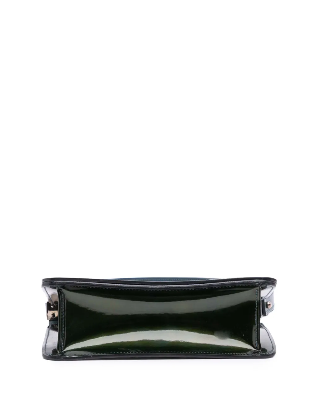 Pre-owned Louis Vuitton 2000-2010 Damier Vernis Cabaret Shoulder Bag In Green