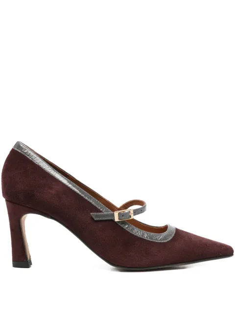 ANGEL ALARCON pointed-toe buckled pumps