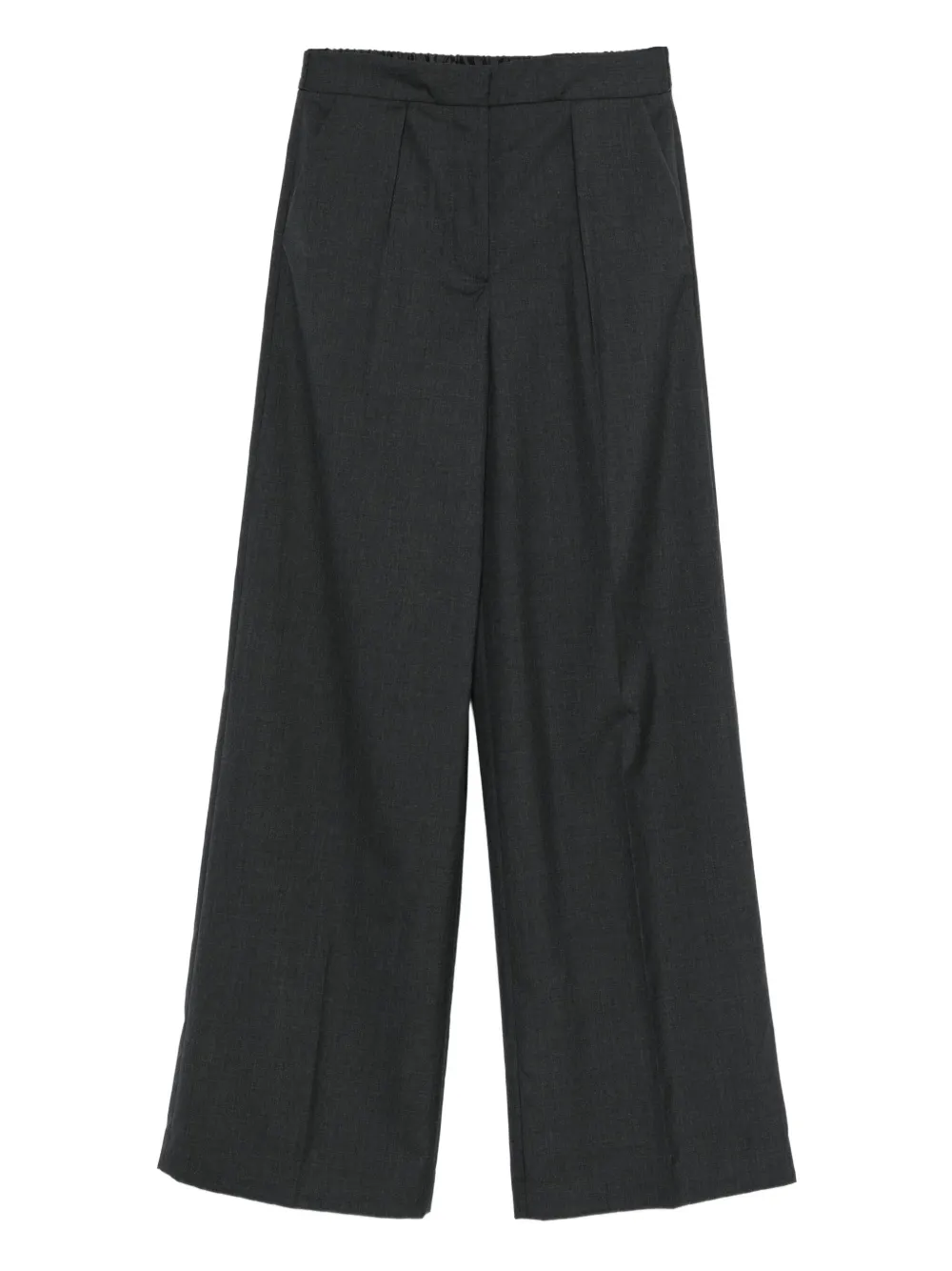 JOSEPH pleated wide-leg trousers | Grey | Image 1