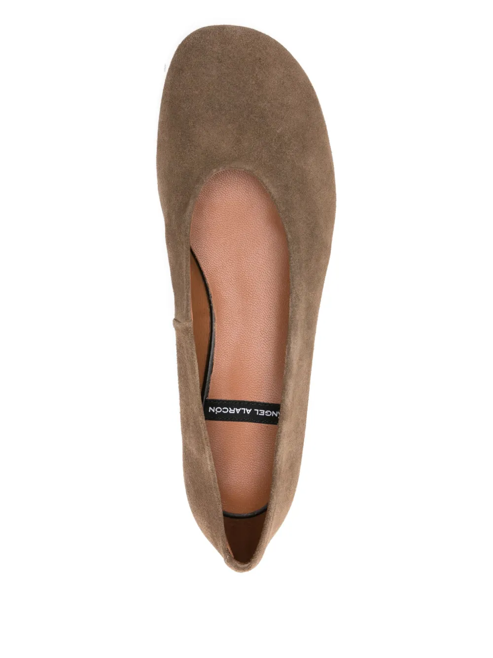 ANGEL ALARCON Katya suède ballerina's Beige