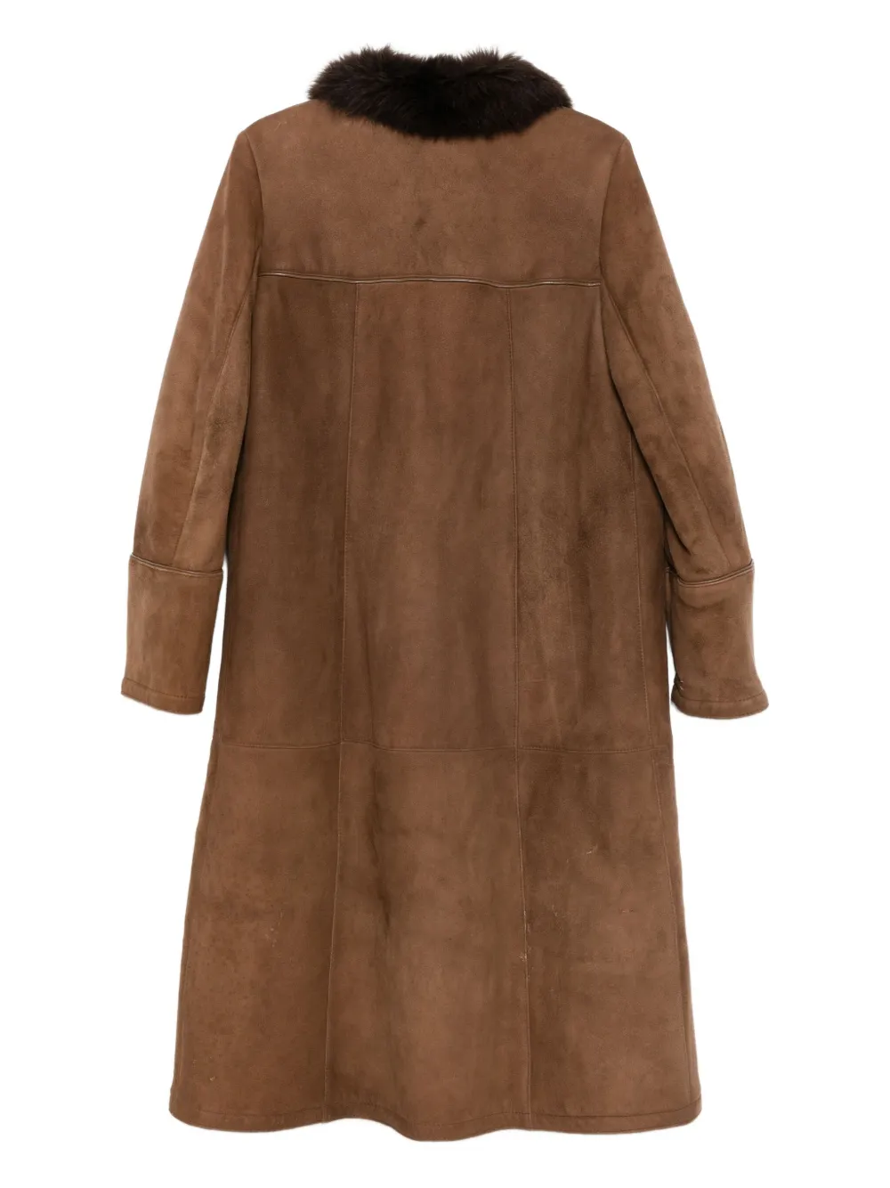 A.N.G.E.L.O. Vintage Cult 1990s jas met kraag van imitatiebont - Bruin