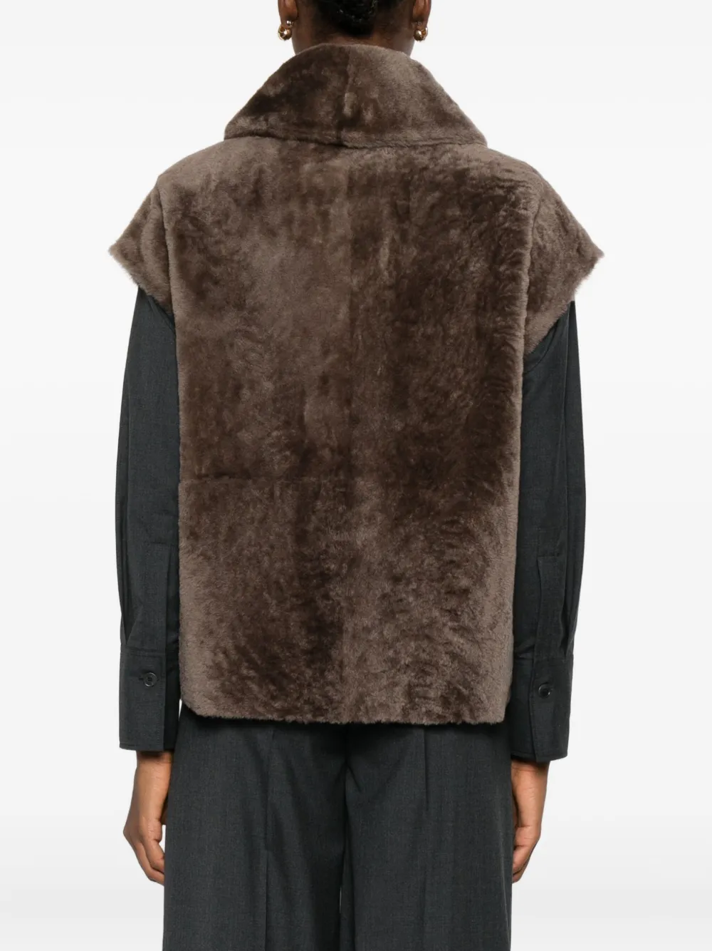 Joseph Shearling Jacket In Brown