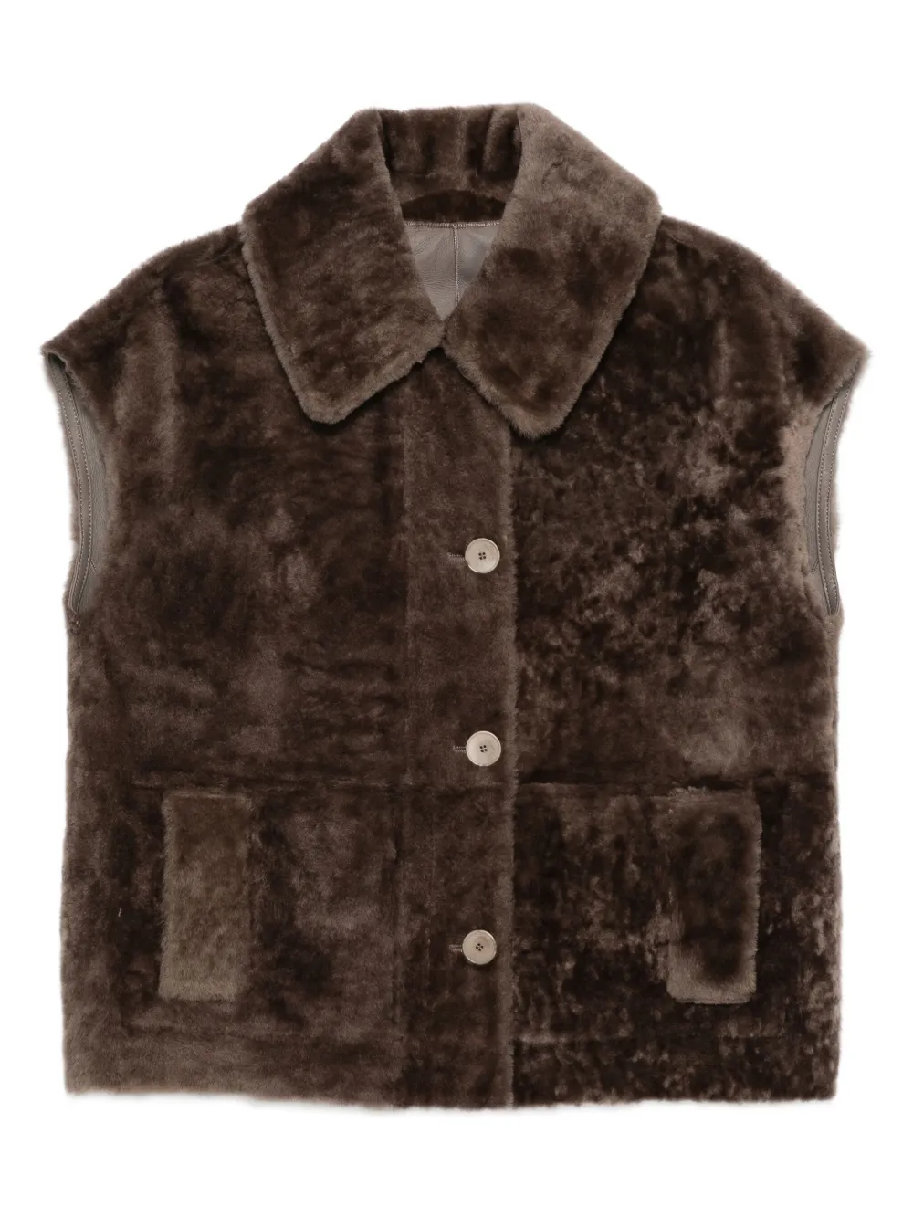 Joseph Shearling Jacket In Brown