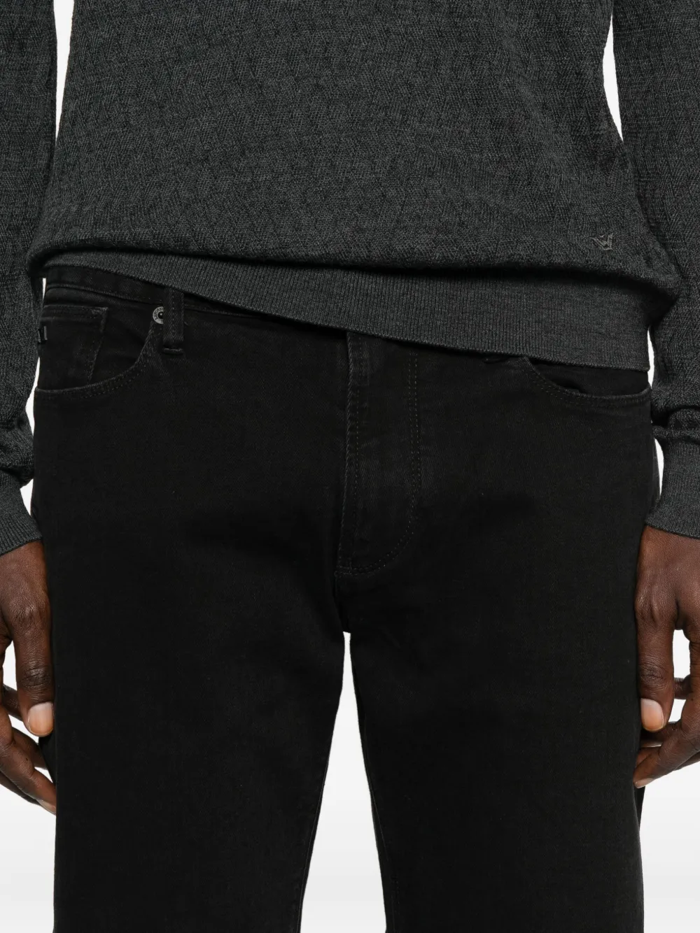 Emporio Armani Jeans met logoplakkaat Zwart