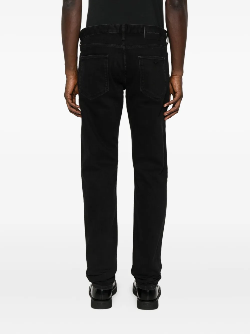 Emporio Armani Jeans met logoplakkaat Zwart