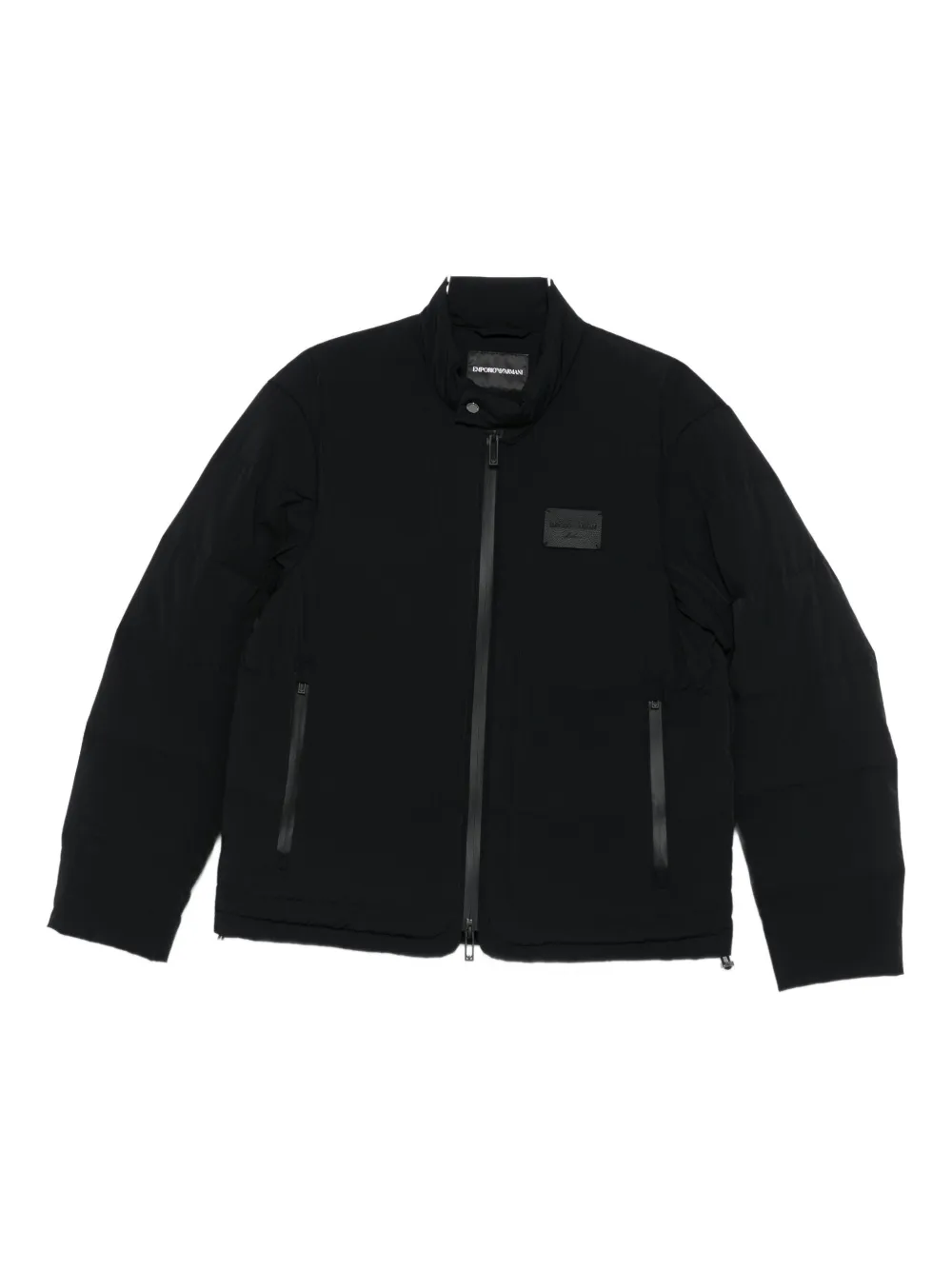 Emporio Armani Giacca con applicazione logo - Nero