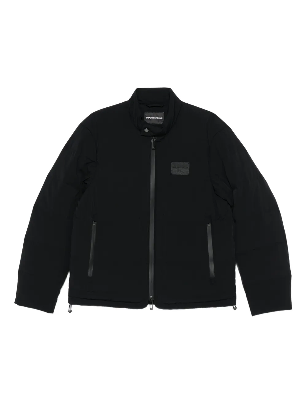 Emporio Armani logo-patch jacket | Black | Image 1