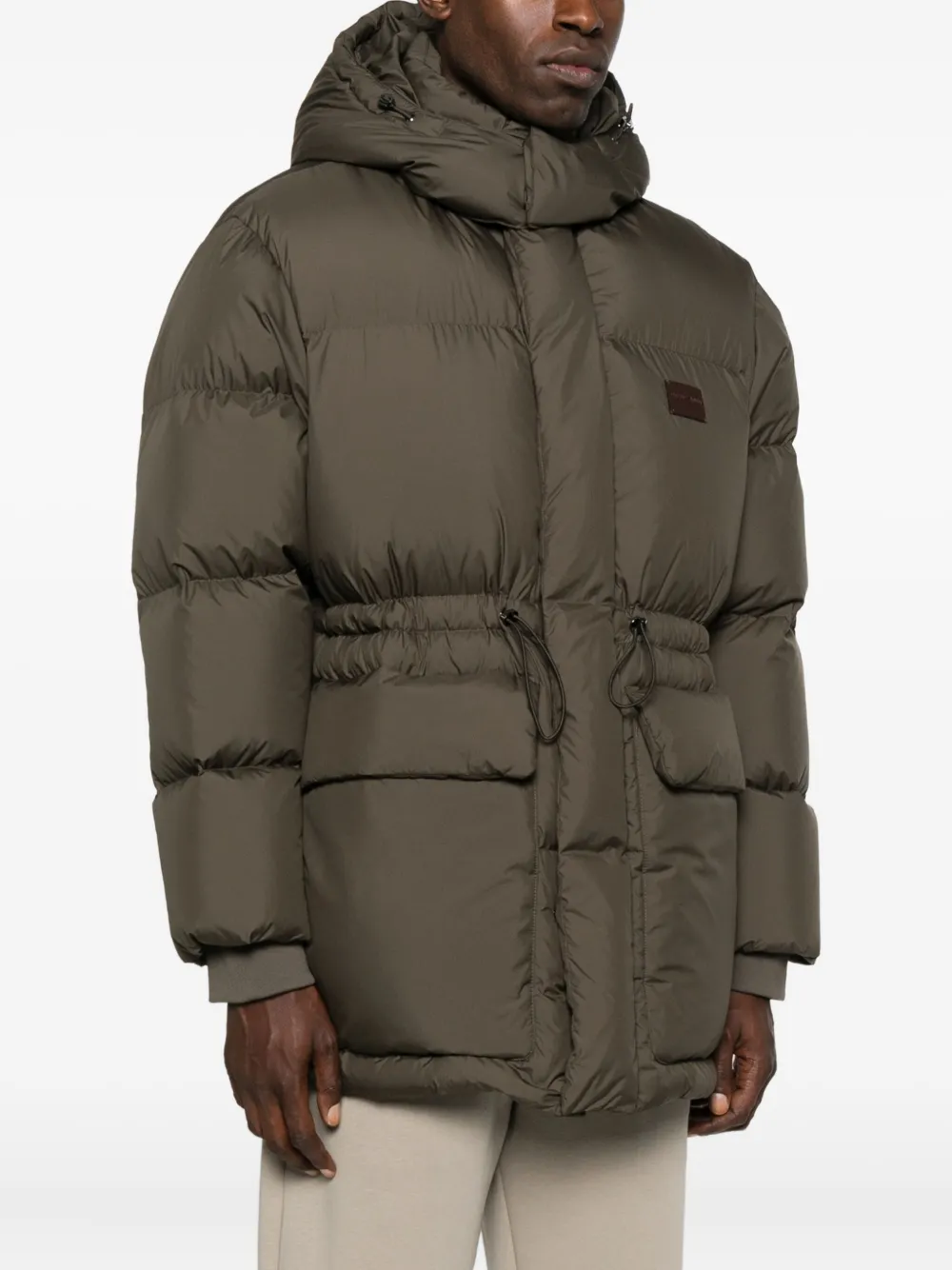 Emporio Armani Gewatteerd jack Groen