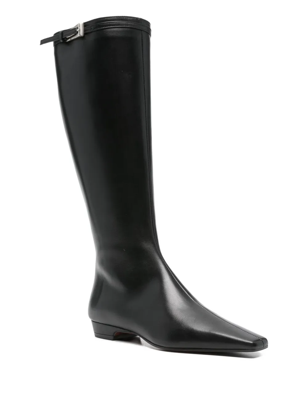 Roberto Festa buckle-fastening leather knee-high boots Black