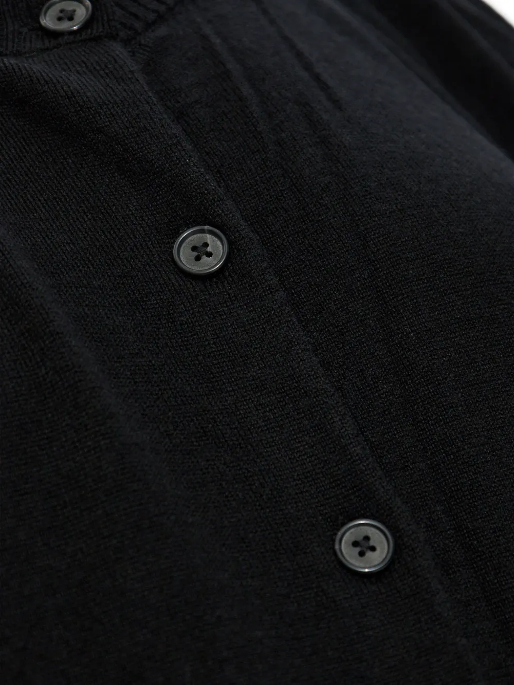 R13 Button-front Pocket Cardigan In Black