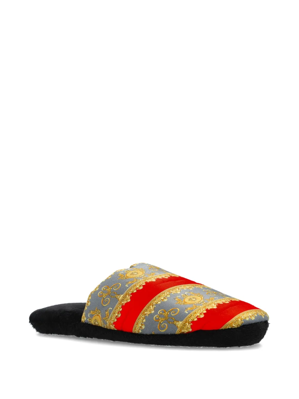 Versace Barocco stripe slippers | Men | Image 2
