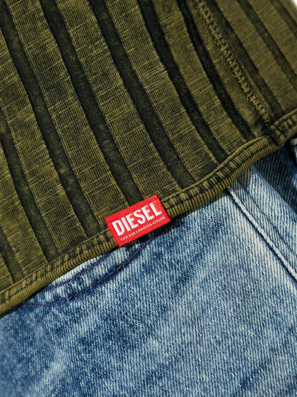 Diesel T-Hansy geribbelde coltrui Groen