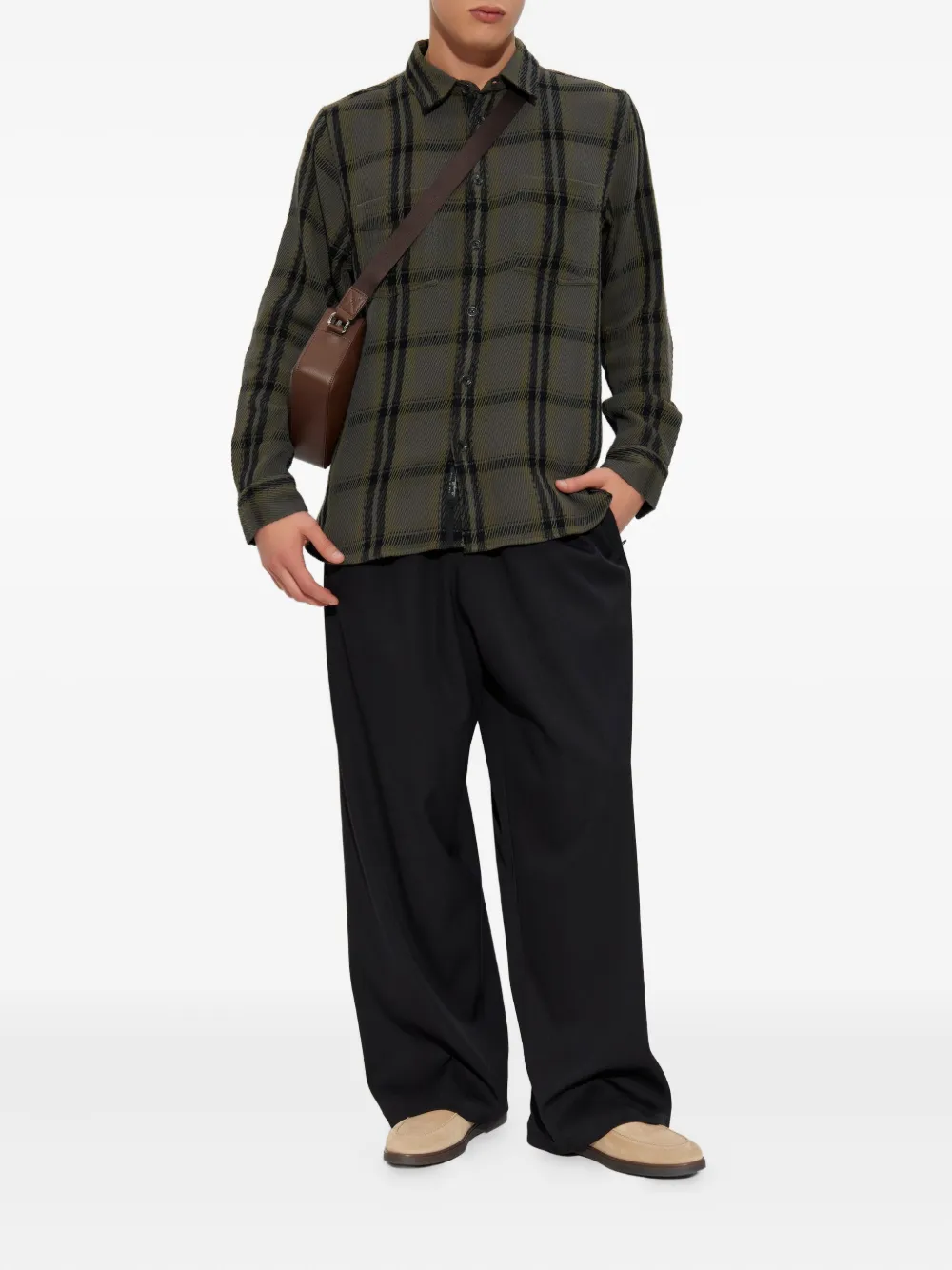 Rag & bone plaid pocket shirt - Grijs
