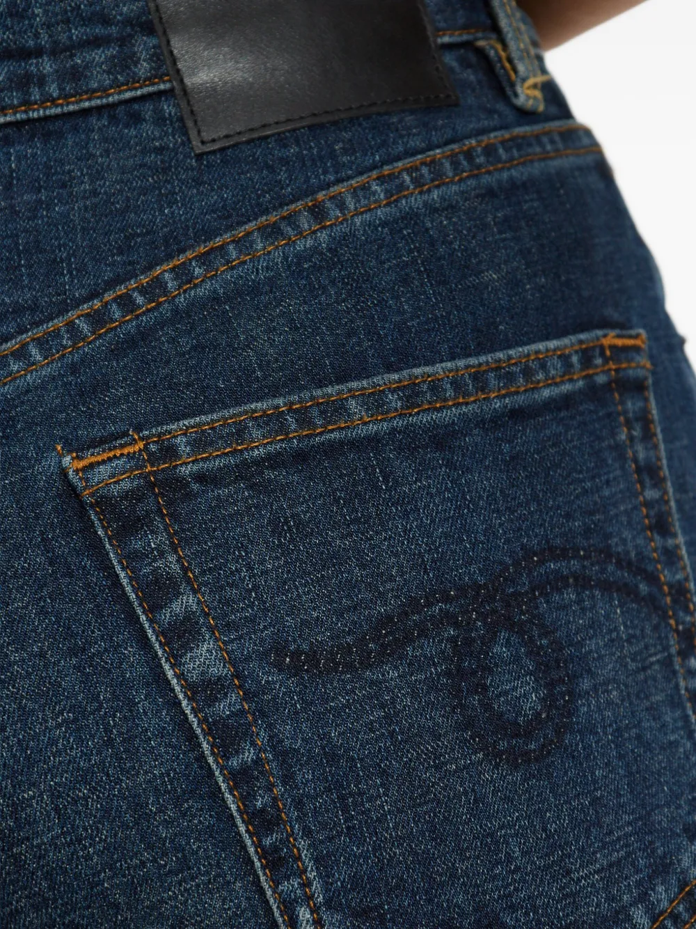 R13 Logo-patch Jeans In Blue
