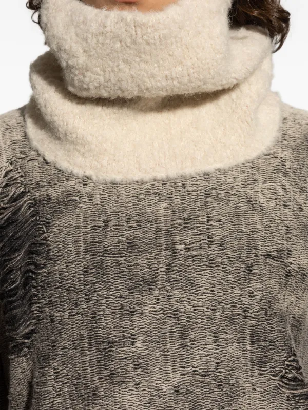 Écharpe Homme Diesel - Mélange Laine, Noire, Occasion En Excellent état