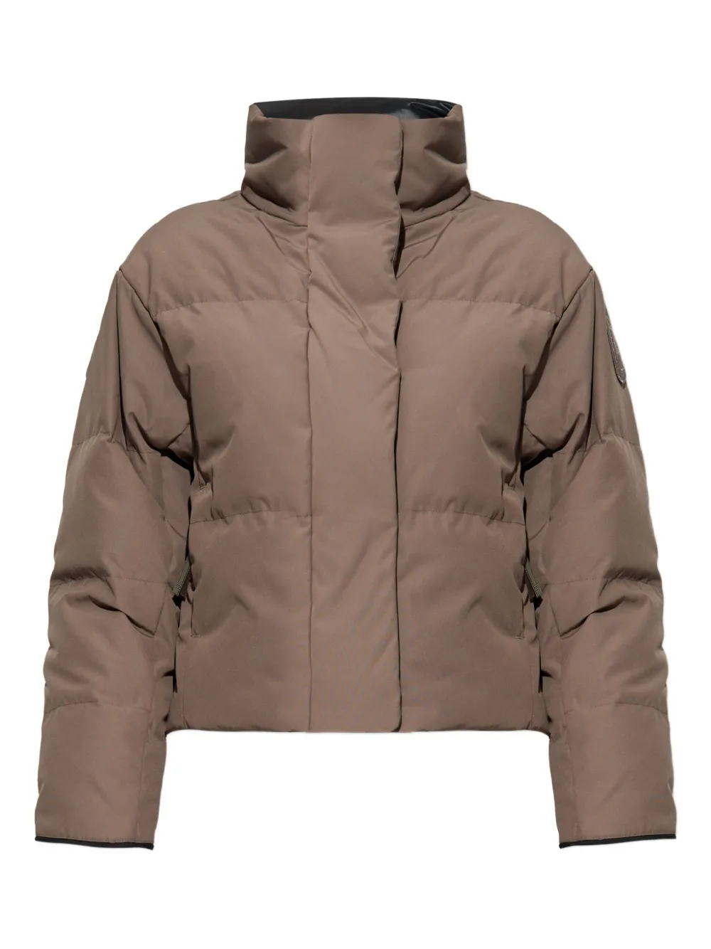 Canada Goose Long-sleeved Stand-collar Down Jacket In Gray