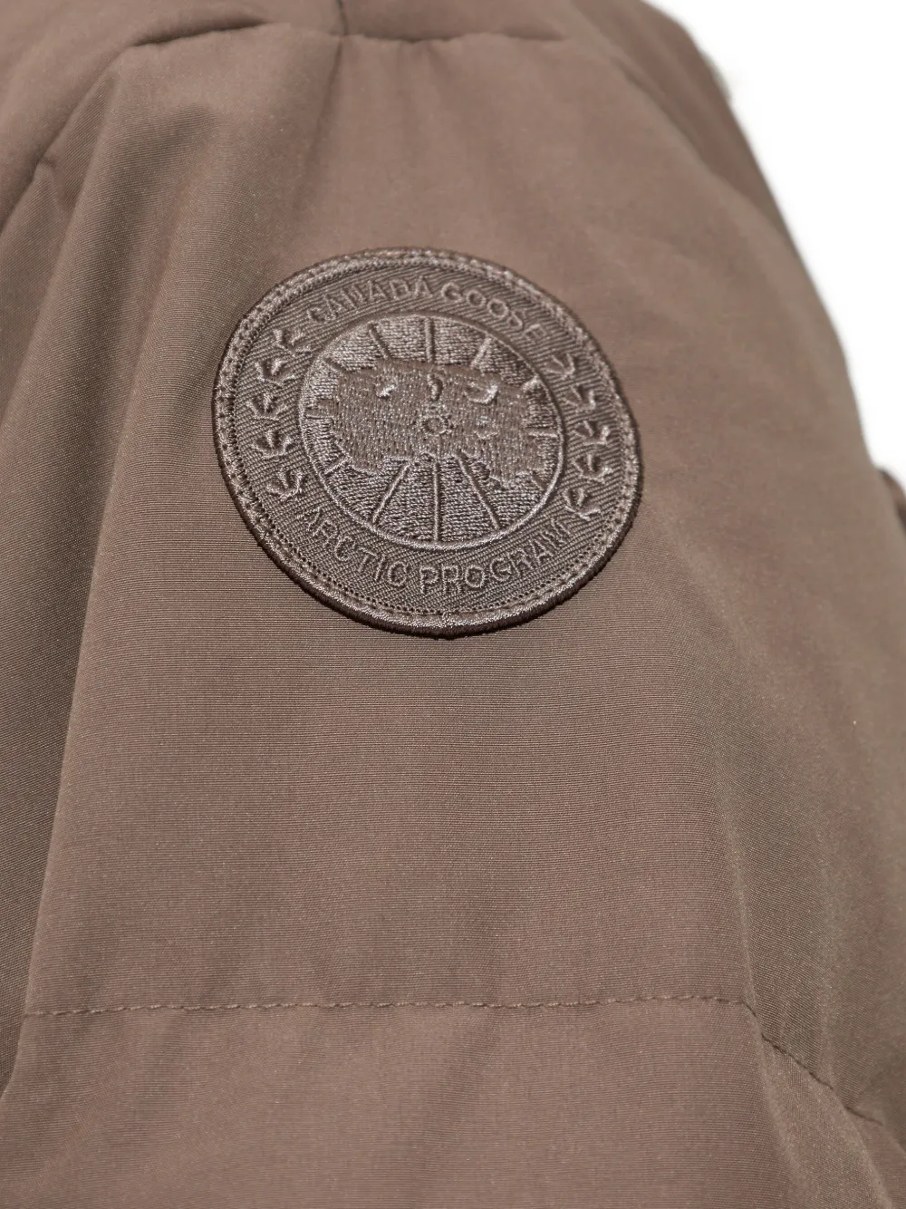 Canada Goose Long-sleeved Stand-collar Down Jacket In Gray